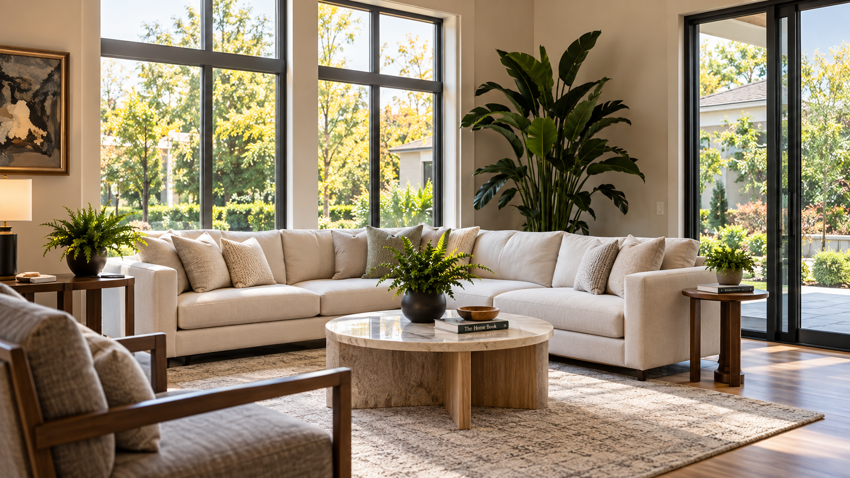 Bright modern living room